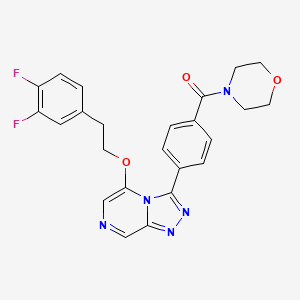 [4-[5-[2-(3,4-Difluorophenyl)ethoxy]-[1,2,4]triazolo[4,3-a]pyrazin-3-yl]phenyl]-morpholin-4-ylmethanone