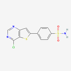 4-(4-Chlorothieno[3,2-d]pyrimidin-6-yl)benzenesulfonamide