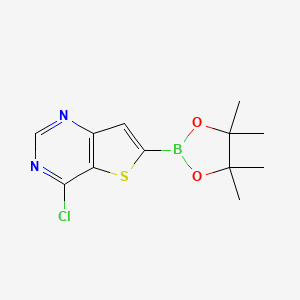 4-Chloro-6-(4,4,5,5-tetramethyl-1,3,2-dioxaborolan-2-yl)thieno[3,2-d]pyrimidine