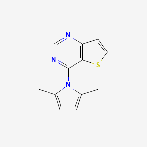 molecular formula C12H11N3S B10797556 4-(2,5-Dimethylpyrrol-1-yl)thieno[3,2-d]pyrimidine 