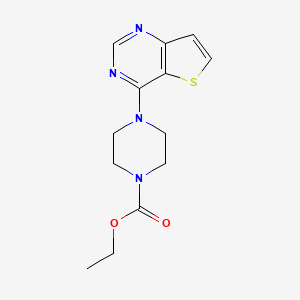 molecular formula C13H16N4O2S B10797578 Ethyl 4-thieno[3,2-d]pyrimidin-4-ylpiperazine-1-carboxylate 