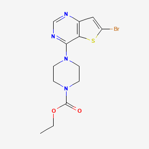 Ethyl 4-(6-bromothieno[3,2-d]pyrimidin-4-yl)piperazine-1-carboxylate