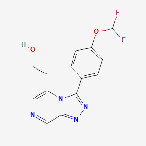 2-[3-[4-(Difluoromethoxy)phenyl]-[1,2,4]triazolo[4,3-a]pyrazin-5-yl]ethanol