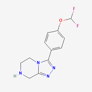 3-[4-(Difluoromethoxy)phenyl]-5,6,7,8-tetrahydro-[1,2,4]triazolo[4,3-a]pyrazine