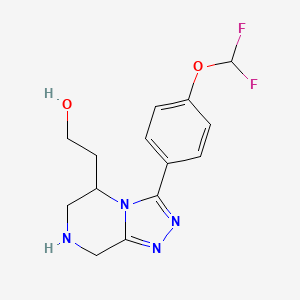 2-[3-[4-(Difluoromethoxy)phenyl]-5,6,7,8-tetrahydro-[1,2,4]triazolo[4,3-a]pyrazin-5-yl]ethanol