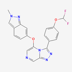 3-[4-(Difluoromethoxy)phenyl]-5-(2-methylindazol-6-yl)oxy-[1,2,4]triazolo[4,3-a]pyrazine