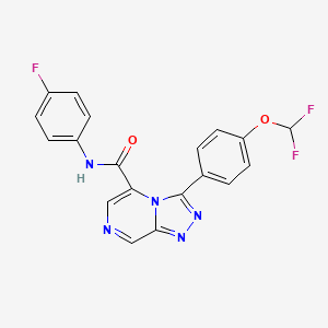 3-[4-(difluoromethoxy)phenyl]-N-(4-fluorophenyl)-[1,2,4]triazolo[4,3-a]pyrazine-5-carboxamide