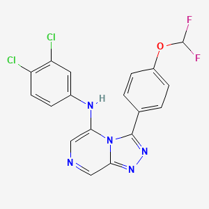 N-(3,4-dichlorophenyl)-3-[4-(difluoromethoxy)phenyl]-[1,2,4]triazolo[4,3-a]pyrazin-5-amine