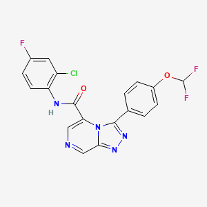 N-(2-chloro-4-fluorophenyl)-3-[4-(difluoromethoxy)phenyl]-[1,2,4]triazolo[4,3-a]pyrazine-5-carboxamide