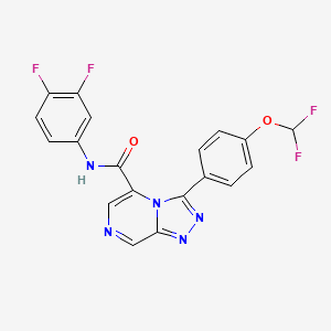 3-[4-(difluoromethoxy)phenyl]-N-(3,4-difluorophenyl)-[1,2,4]triazolo[4,3-a]pyrazine-5-carboxamide