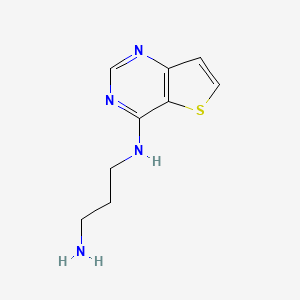 N'-thieno[3,2-d]pyrimidin-4-ylpropane-1,3-diamine