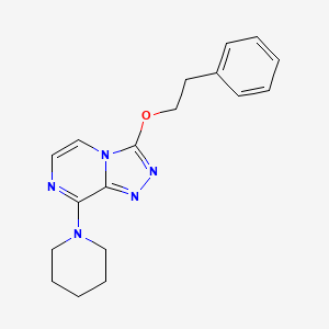 molecular formula C18H21N5O B10797828 3-(2-Phenylethoxy)-8-piperidin-1-yl-[1,2,4]triazolo[4,3-a]pyrazine 