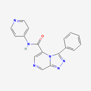 3-phenyl-N-pyridin-4-yl-[1,2,4]triazolo[4,3-a]pyrazine-5-carboxamide