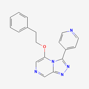 5-(2-Phenylethoxy)-3-pyridin-4-yl-[1,2,4]triazolo[4,3-a]pyrazine