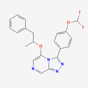 3-[4-(Difluoromethoxy)phenyl]-5-(1-phenylpropan-2-yloxy)-[1,2,4]triazolo[4,3-a]pyrazine