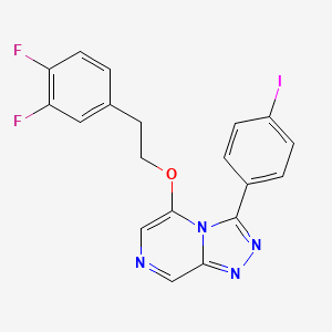 5-[2-(3,4-Difluorophenyl)ethoxy]-3-(4-iodophenyl)-[1,2,4]triazolo[4,3-a]pyrazine