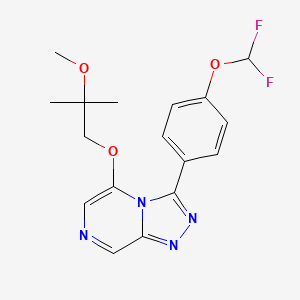 3-[4-(Difluoromethoxy)phenyl]-5-(2-methoxy-2-methylpropoxy)-[1,2,4]triazolo[4,3-a]pyrazine