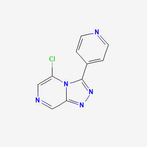 molecular formula C10H6ClN5 B10798025 5-Chloro-3-pyridin-4-yl-[1,2,4]triazolo[4,3-a]pyrazine 