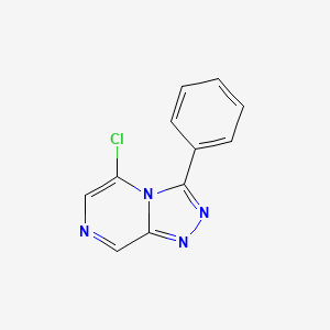 molecular formula C11H7ClN4 B10798038 5-Chloro-3-phenyl-1,2,4-triazolo[4,3-a]pyrazine CAS No. 63744-35-4