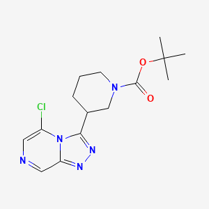 molecular formula C15H20ClN5O2 B10798045 Tert-butyl 3-(5-chloro-[1,2,4]triazolo[4,3-a]pyrazin-3-yl)piperidine-1-carboxylate 