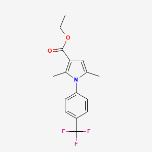 Ethyl 2,5-dimethyl-1-[4-(trifluoromethyl)phenyl]pyrrole-3-carboxylate