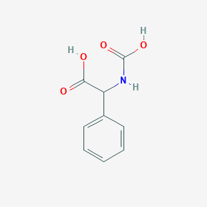 molecular formula C9H9NO4 B10798077 2-(Carboxyamino)-2-phenylacetic acid 