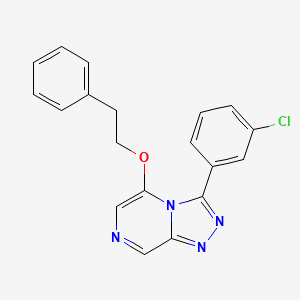 3-(3-Chlorophenyl)-5-(2-phenylethoxy)-[1,2,4]triazolo[4,3-a]pyrazine