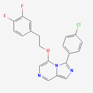 3-(4-Chlorophenyl)-5-[2-(3,4-difluorophenyl)ethoxy]imidazo[1,5-a]pyrazine