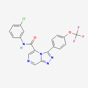 N-(3-chlorophenyl)-3-[4-(trifluoromethoxy)phenyl]-[1,2,4]triazolo[4,3-a]pyrazine-5-carboxamide