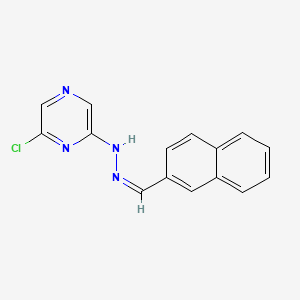 6-chloro-N-[(Z)-naphthalen-2-ylmethylideneamino]pyrazin-2-amine