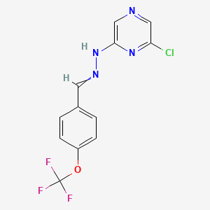 6-chloro-N-[[4-(trifluoromethoxy)phenyl]methylideneamino]pyrazin-2-amine