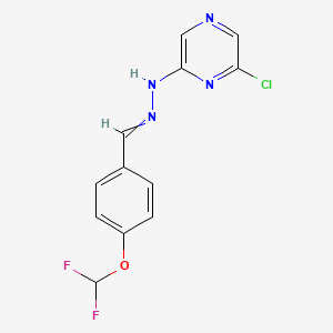 6-chloro-N-[[4-(difluoromethoxy)phenyl]methylideneamino]pyrazin-2-amine