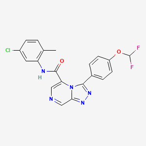 N-(5-chloro-2-methylphenyl)-3-[4-(difluoromethoxy)phenyl]-[1,2,4]triazolo[4,3-a]pyrazine-5-carboxamide