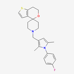 1'-[[1-(4-Fluorophenyl)-2,5-dimethyl-pyrrol-3-yl]methyl]spiro[6,7-dihydrothieno[3,2-c]pyran-4,4'-piperidine]