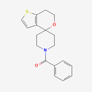 molecular formula C18H19NO2S B10798387 Phenyl(spiro[6,7-dihydrothieno[3,2-c]pyran-4,4'-piperidine]-1'-yl)methanone 