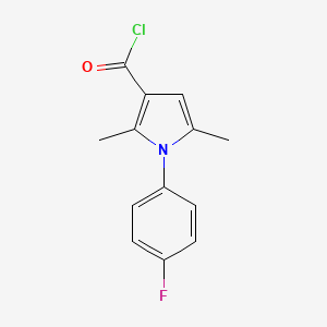 molecular formula C13H11ClFNO B10798435 1-(4-Fluorophenyl)-2,5-dimethylpyrrole-3-carbonyl chloride 