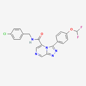 N-[(4-chlorophenyl)methyl]-3-[4-(difluoromethoxy)phenyl]-[1,2,4]triazolo[4,3-a]pyrazine-5-carboxamide