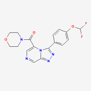 [3-[4-(Difluoromethoxy)phenyl]-[1,2,4]triazolo[4,3-a]pyrazin-5-yl]-morpholin-4-ylmethanone