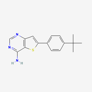 6-(4-Tert-butylphenyl)thieno[3,2-d]pyrimidin-4-amine