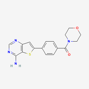 [4-(4-Aminothieno[3,2-d]pyrimidin-6-yl)phenyl]-morpholin-4-ylmethanone