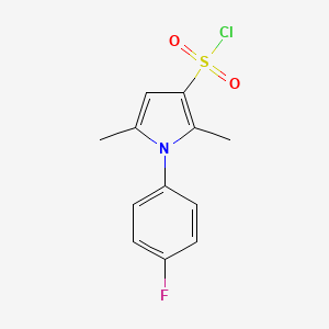 1-(4-Fluorophenyl)-2,5-dimethylpyrrole-3-sulfonyl chloride