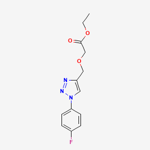 Ethyl 2-[[1-(4-fluorophenyl)triazol-4-yl]methoxy]acetate