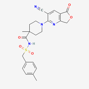 molecular formula C23H24N4O5S B10798699 Oral antiplatelet agent 1 