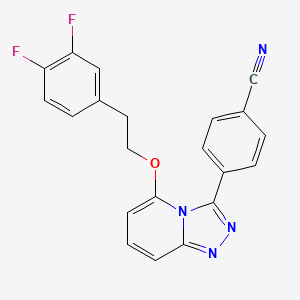 4-[5-[2-(3,4-Difluorophenyl)ethoxy]-[1,2,4]triazolo[4,3-a]pyridin-3-yl]benzonitrile