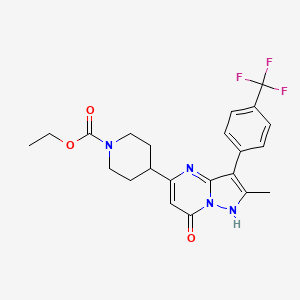 molecular formula C22H23F3N4O3 B10798783 Pyrazolopyrimidine 4n 