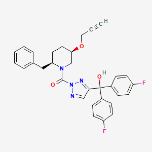 molecular formula C31H28F2N4O3 B10798804 Inhibitor 38 