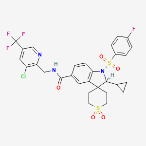 molecular formula C29H26ClF4N3O5S2 B10798836 Unii-66vrx9TN9T CAS No. 1631164-24-3