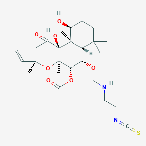 molecular formula C26H40N2O7S B10798842 6-[N-(2-isothiocyanatoethyl) aminocarbonyl]forskolin 