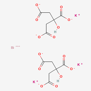 molecular formula C12H10BiK3O14-3 B10798896 Bismuth tripotassium dicitrate 