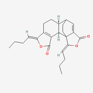 (2S,6Z,10S,16Z)-6,16-di(butylidene)-5,15-dioxapentacyclo[9.5.2.01,13.02,10.03,7]octadeca-3(7),12-diene-4,14-dione